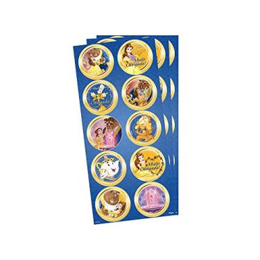 Imagem de Regina Adesivo Decorativo Redondo R275 Bela E A Fera, 3 Unidades