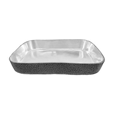 Imagem de Forma Assadeira Tabuleiro Frango 28 cm Alumínio Preto Sem Alças