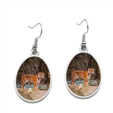 Imagem de Brinco de tigre de Bengala – Brincos pendentes para meninas – Presente de festa de aniversário dos namorados