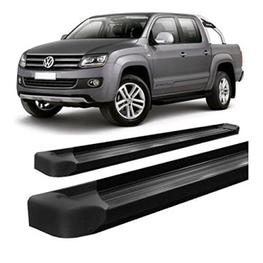 Imagem de Estribo Hozz Compatível com Amarok Alumínio Preto Cabine Dupla