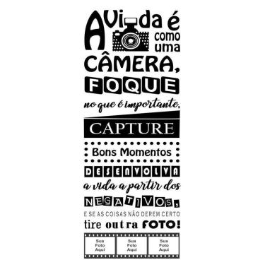 Imagem de Adesivo Decorativo De Parede Frase Para Colocar Foto