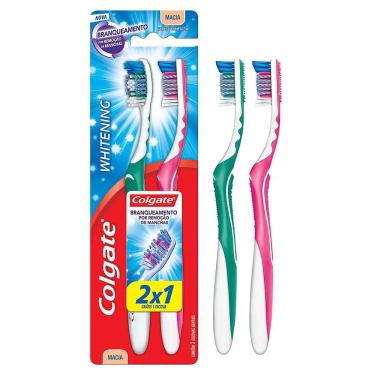 Imagem de Escova Dental Colgate Whitening Macia Cores Sortidas