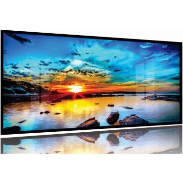 Imagem de Quadro Decorativo Praia Mar 130x60 Moldura Preta 2x2