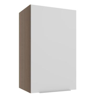 Imagem de Armário Aéreo Stella 1 Porta Rustic/branco Madesa