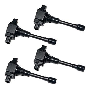 Imagem de Bobinas de ignição MAS compatíveis com Nissan Altima Sentra Cube Rogue L4 UF-549 22448-ED000 C1696 UF549 (conjunto com 4)