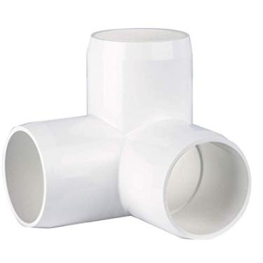 Imagem de CIRCOPACK 11/4" 3-way Ell PVC acessórios Grau de móveis para cronograma 40 tubos de PVC, 1-1/4 polegada 3 vias L conectores (2 peças)