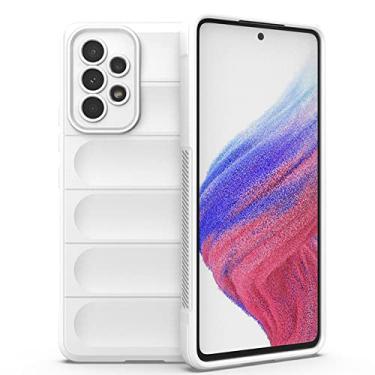 Imagem de Capa à prova de choque para Samsung Galaxy A12 A22 A32 A52 A52S 5G A13 4G A23 A33 A53 A73 M12 M32 M52 M23 M33 Capa de telefone traseira de silicone, branca, para Samsung A22 4G
