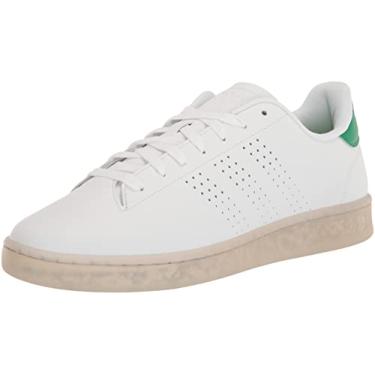 Imagem de adidas Tênis masculino Advantage Ecogrind, Branco/Verde/Branco, 12