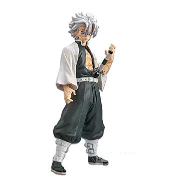 Imagem de LANHUO668 Boneco do Caçador de Demônios, 14 peças, Boneco Tanjiro da Coleção Kamado, Boneco Tanjiro de 15,7 cm PVC Kochou Shinobur Anime Fantoches Figura Brinquedos (Shinazugawa Sanemi)