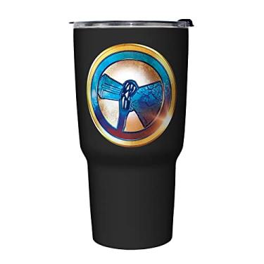 Imagem de Marvel Caneca de viagem Stormbreaker Gold 765 g com isolamento de aço inoxidável, 765 g, multicolorida