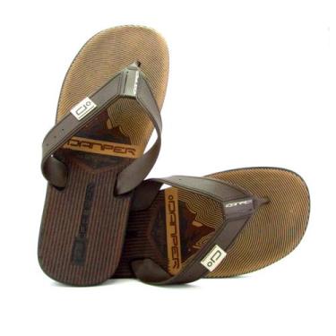 Imagem de Chinelo Masculino Danper Surf Way Conforto Marrom Cafe D6034