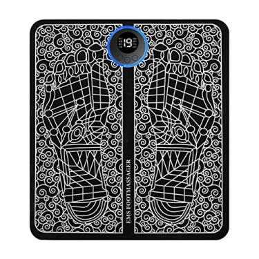 Imagem de Esteira massageadora elétrica para os pés - EMS Pulsos Estimulador de Pé Elétrico Tapete | Almofada de massagem elétrica portátil para relaxar pés e pernas, almofada de spa massageadora para Oleander