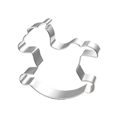 Imagem de Cortadores de biscoito em forma de cavalo balançante ZDYWY para chá de bebê