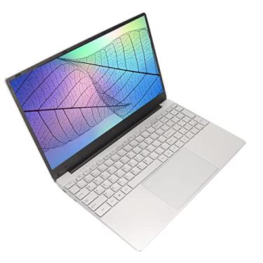 Imagem de Laptop Prata, Computador Portátil 16 GB de RAM IPS Display Plugue UE 100-240 V Quad Core Design Elegante para Estudo (16+1 TB Plugue UE)