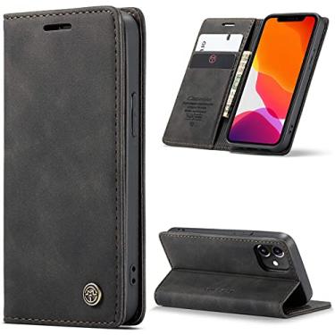 Imagem de Capa Capinha Couro Im� Carteira iPhone 13 Mini, 13, 13 Pro,13 Pro Max - Prote��o Premium (Preta, iPhone 13)