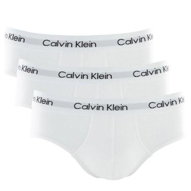 Imagem de Kit C/3 Cuecas Calvin Klein Underwear Brief Brancas - U2661