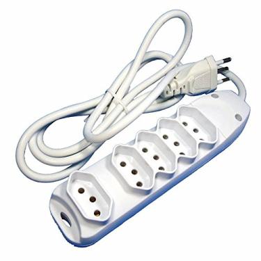 Imagem de DNI, 7215, Extensão Eletr Br 5 Tomadas 2 Pinos e Terra 10A 250V 1.5M Cabos Munidos pcs Conexão para Tensão não Sup a 1000 V