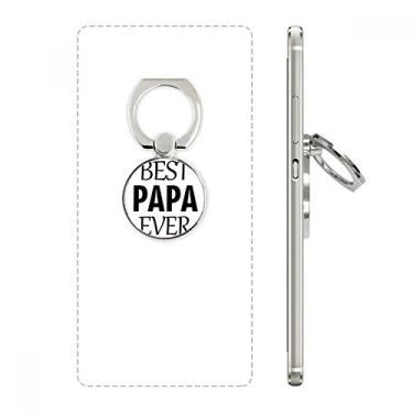 Imagem de Best Papa Ever — Suporte de anel de telefone para o Dia dos Pais com laço ajustável