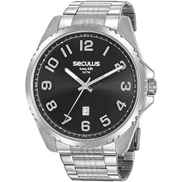 Imagem de Relógio Seculus Masculino Casual Prateado Resistente a Água 20855G0SVNA3K1