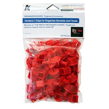 Imagem de 1/2" Detentores de soquete (50 pcs) - Acessórios para ORGANIZADOR GENIE Pegboards para organizar Tools