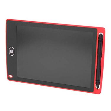 Imagem de Tablet de escrita Abs LCD brinquedo infantil quadro de presente placa de exibição almofada de escrita para placa de almofada quadro de escrita quadro de escrita mesas de desenho (vermelho)