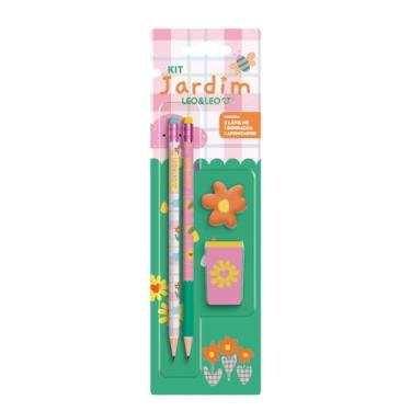 Imagem de KIT LÁPIS HB JARDIM 2 LAPIS/APONTADOR/BORRACHA CX/24 BLISTER