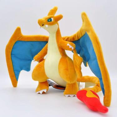 Imagem de Pokemon amarelo Charizard pelúcia brinquedos de pelúcia animal boneca macia