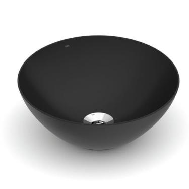 Imagem de Cuba de Apoio Redonda sem Mesa 350 Design D1 Celite Matte Black