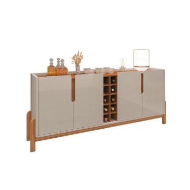 Imagem de Buffet Lizz 4 PT Off White e Cedro 190 cm