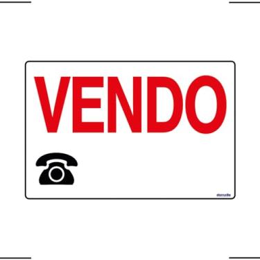 Imagem de Placa De Sinalização Vendo 30x20 Ekomunike - P-13 F9e