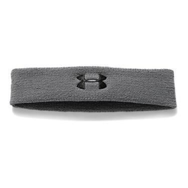 Imagem de Under Armour Faixa de cabeça masculina de alto desempenho, Grafite (040)/Preto, tamanho nico