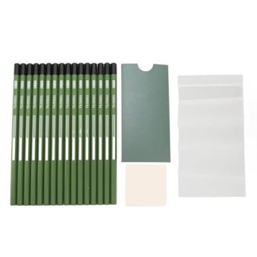 Imagem de Lápis de Carvão Profissional de 16 Unidades para Desenho, Esboço, Pigmentação Intensa - Resistente a Quebras, Textura Suave para Criar Retratos e Paisagens Realistas (Carbono