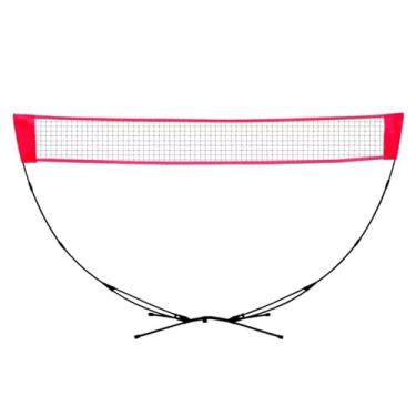 Imagem de Rede De Badminton Portátil, Rede De Badminton Independente Com Suporte, Para Quintal, Academia, Parque De Garagem, Fácil De Instalar (Color : Pink, Size : 3x1.55m/10x5.08ft)