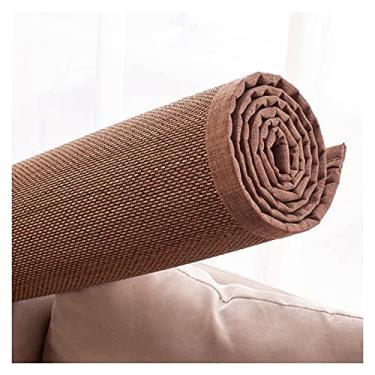 Imagem de ALGFree Tapete de bambu tecido corredor sala de estar mesa de centro tapete de casa de família tapete de bambu tapete de chão tapete cobertor janela janela de baía, 1,5 cm de espessura, personalizável