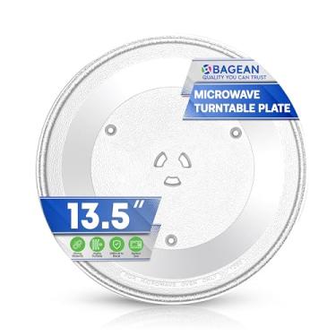 Imagem de Placa de substituição de micro-ondas de 33 cm serve para WB49X10002 GE Placa de vidro para micro-ondas - Placa de vidro de micro-ondas de substituição exata para melhor reaquecimento e cozimento -