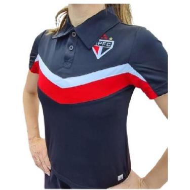 Imagem de Camisa Feminina Polo Dry Preto Vermelho São Paulo - Spr