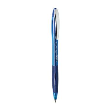 Imagem de BIC Caneta Esferográfica Retrátil Média Atlantis de 2 Contagens em Azul [Conjunto de 6]