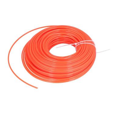 Imagem de Linha de aparador, fio de nylon laranja de 3 mm de diâmetro resistente ao desgaste para jardim