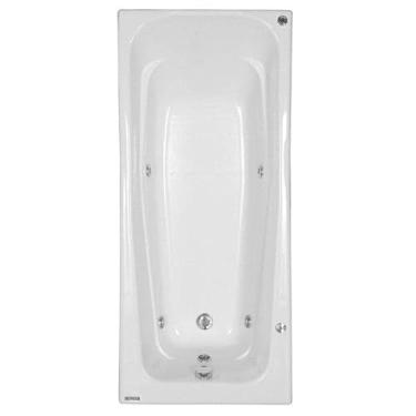 Imagem de Banheira Hidromassagem Astra Bella Luxo 150cmx70cmx38cm - 03 Jatos Gel Coat P2 Com Aquecedor 110V