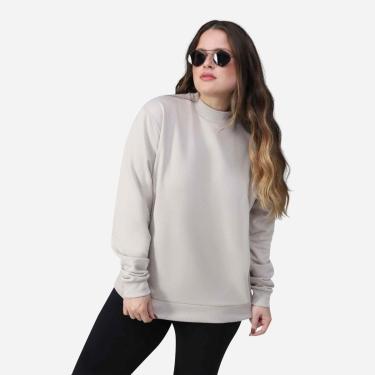 Imagem de Blusão Tech Impermeável Moletom Flanelado Gola Alta Plus Feminino-Feminino