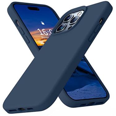 Imagem de Ktele Capa compatível com iPhone 14 Pro Max, capa de silicone líquido de grau AB, [quatro cantos 50 minúsculos airbags à prova de choque] [forro de microfibra macio antiarranhões] Capa de proteção