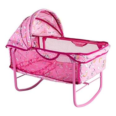 Imagem de Berço Balanço Boneca Bebê Reborn Ninar Alive Milano 62 Cm