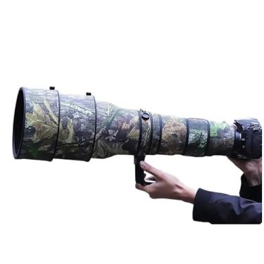 Imagem de CHASING BIRDS Capa protetora de lente impermeável camuflada para Nikon AF-S 600 mm F4 G ED VR capa protetora de lente à prova de chuva (camuflagem de folha verde, com TC de 1,7X (TC-17E II))