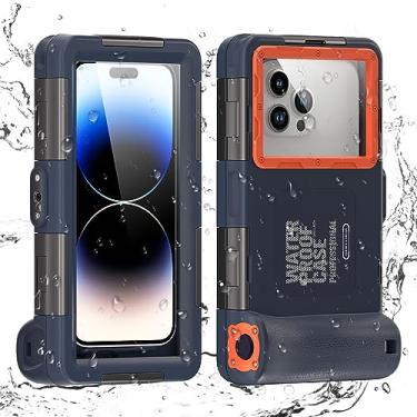 Imagem de FXXXLTF Capa de telefone de mergulho para fotografia subaquática, mergulho com snorkel, natação, surfe, capa à prova d'água para iPhone 15 Pro Max/15/14 Pro Max/14 Pro/14/13 Pro/13/12/11 Pro Max Samsung S23 Ultra/S23+/23