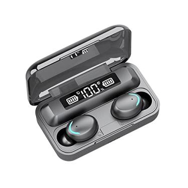 Imagem de Fones de ouvido Bateria Display Fone de ouvido BT Fones de ouvido 5.0 Fone de ouvido sem fio Fone de ouvido esportivo com caixa de carga