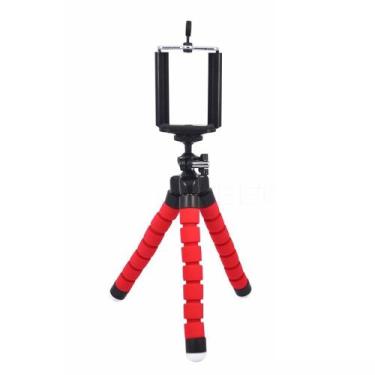 Imagem de Tripé Flexível Articulado Suporte Celular Selfie Câmera Verm - Aq Shop