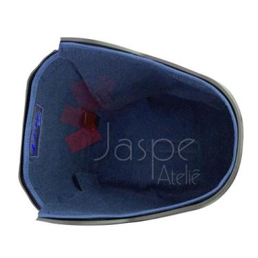 Imagem de Forração Honda Elite 125 Baú Forro Interno Scooter Azul - Jaspe Ateliê