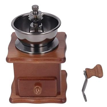 Imagem de Moinho de café Manual, Base de Madeira Estilo Clássico de Faia retrô, Moedor de café Com Núcleo de Aço Inoxidável à Prova de Ferrugem, Moa Sua Própria Mistura de Grãos de café