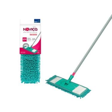 Imagem de Noviça - Mop Microfibra Alta Performance de Absorção com Cabo Articulado para Limpeza Seca e/ou Molhada, Bettanin