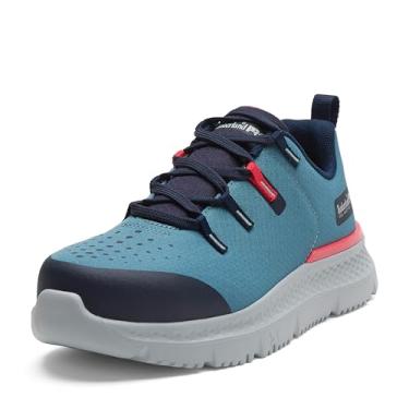 Imagem de Timberland PRO Tênis de trabalho feminino Intercept Steel Safety Toe Industrial Athletic, Ardósia/rosa, 9.5 Wide